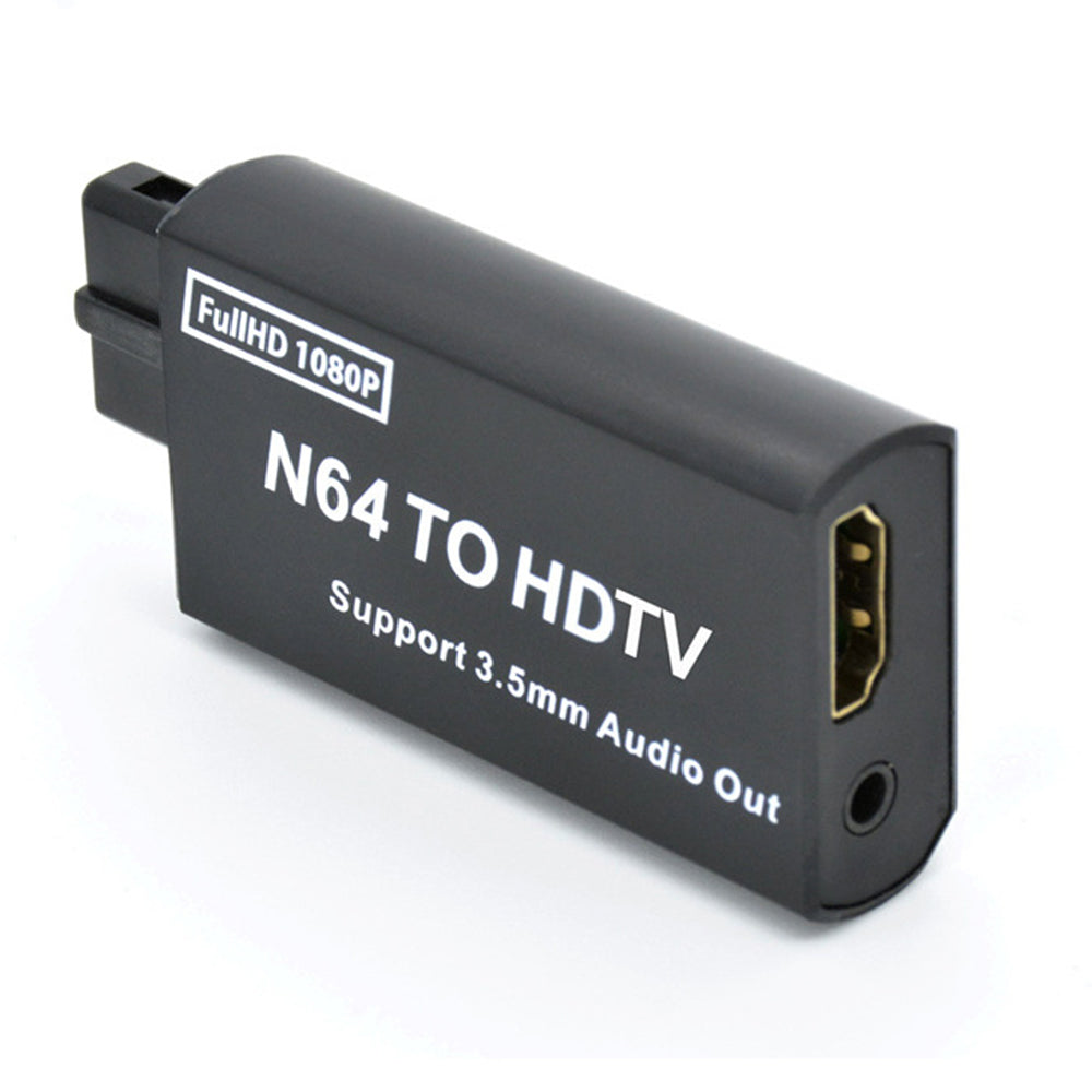Plug and Play Game Console to HDMI Converter for N64 / SNES / NGC HDMI Adapter Compatible with 3.5mm Audio Output Plug and Play Game Console to HDMI Converter for N64 / SNES / NGC HDMI Adapter Compatible with 3.5mm Audio Output